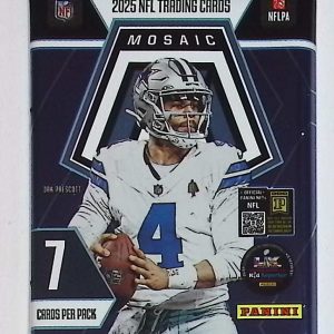 2025 Panini Mosaic Football MEGA BOX PACK - Jaxson Dart, Cam Skattebo, Emeka Egbuka, Ashton Jeanty, Travis Hunter, Omarion Hampton Rookie Cards